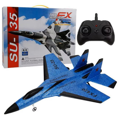 RC Universe® SkyFly FX620 Jet-Su35 – Avión RC 34cm con 2 Baterías