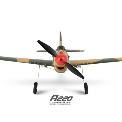 RC Universe® SkyFly A220 P40 – Avión RC 4 Canales con Giroscopio, Ready to Fly