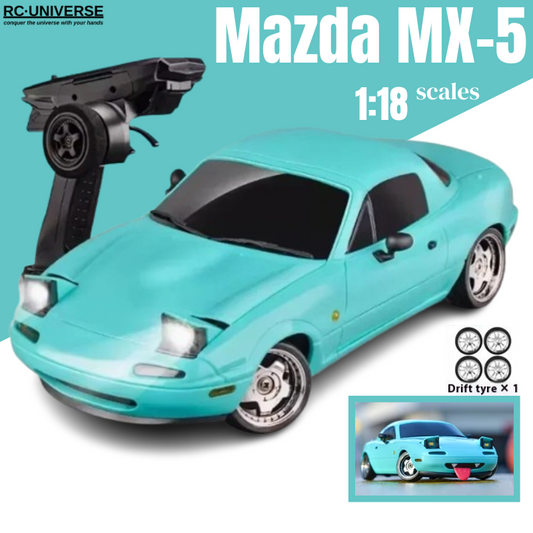 RC Universe® DriftPro Mazda MX-5 1:18 – Coche RC Replica Premium con Detalles Realistas