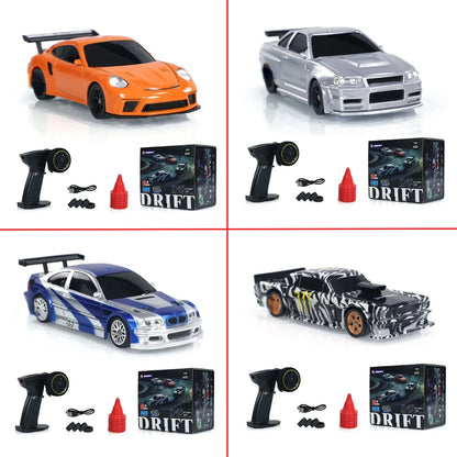 RC Universe® DriftPro Mini – Coche RC 1/43, Tracción 4WD y Faros LED