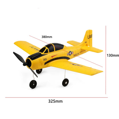 RC Universe® SkyFly A210 T28 – Avión RC 4 Canales con Giroscopio, Ready to Fly