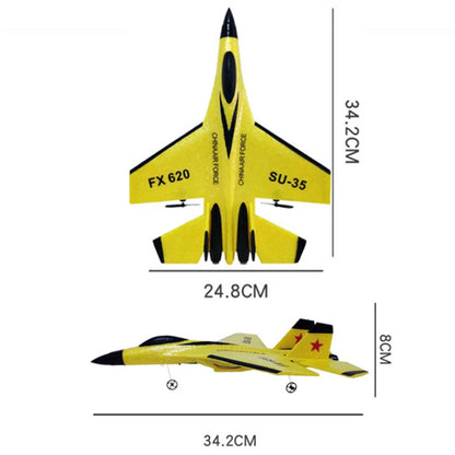 RC Universe® SkyFly FX620 Jet-Su35 – Avión RC 34cm con 2 Baterías